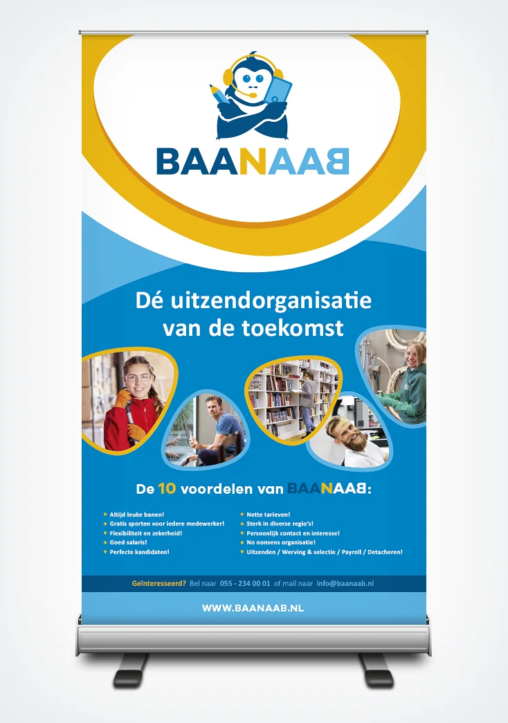 Roll-up banner voor BaanaaB