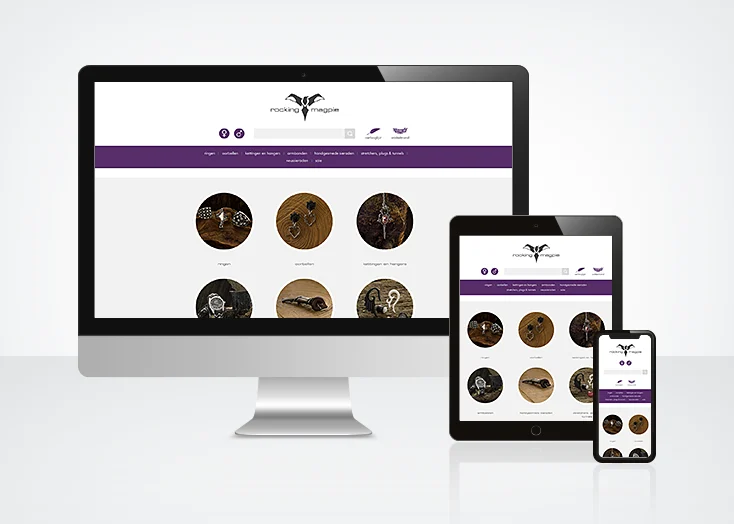 Webdesign en ontwikkeling website voor Rocking Magpie